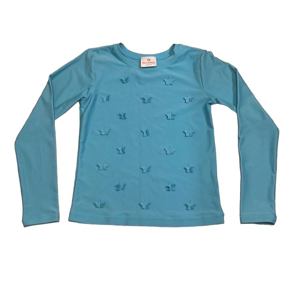 Hanna Andersson Long Sleeve Rash Guard Size 140